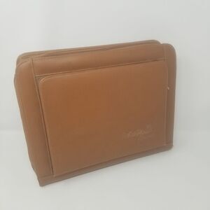 Worldmark By Trendwest Camel Brown Faux Leather Binder Portfolio Laptop Case